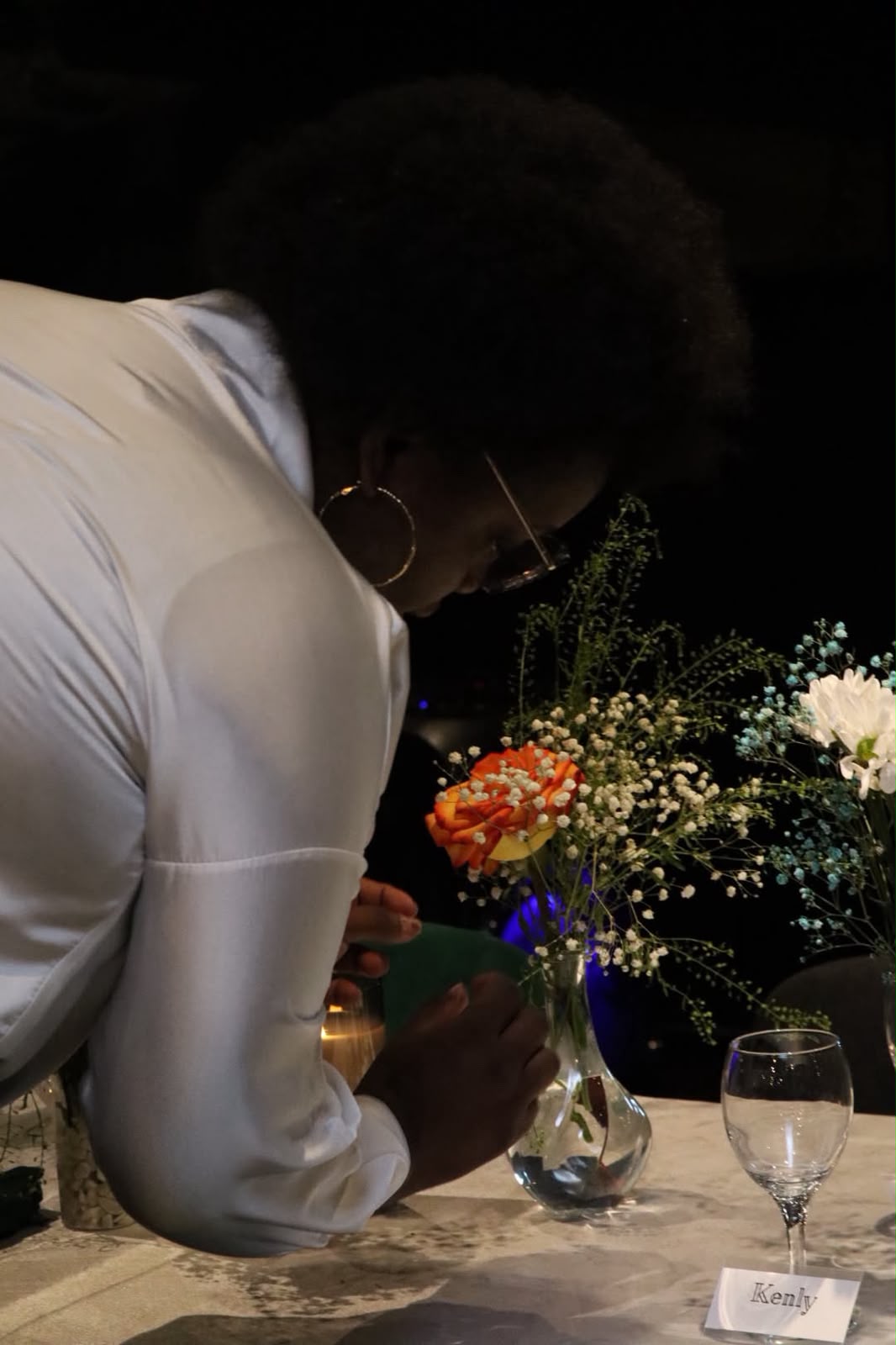 Service à table, ambiance intimiste