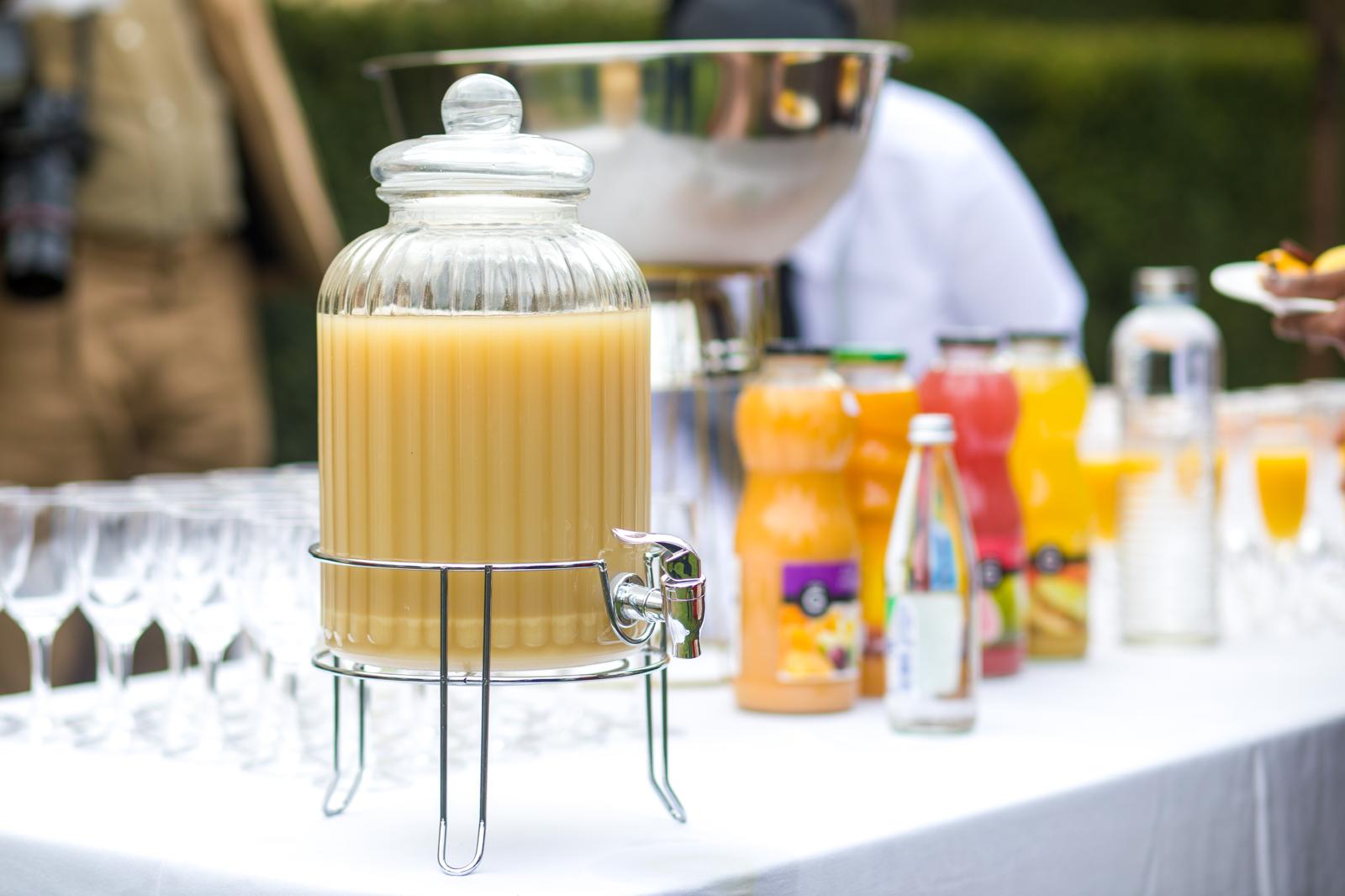 Bar à jus frais sur l'événement